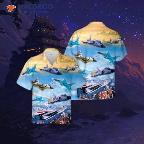 The U.s. Air Force Convair F-106 Delta Dart Hawaiian Shirt.