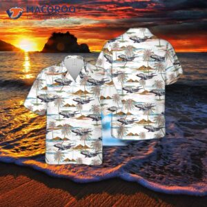 The U.s. Air Force F-101b Voodoo Hawaiian Shirt.