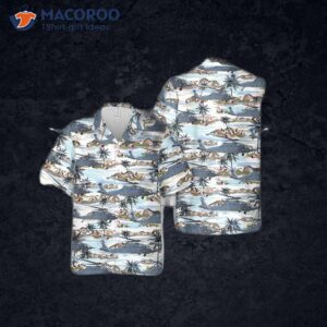 The U.s. Air Force Hh-60w Combat Rescue Helicopter Hawaiian Shirt.