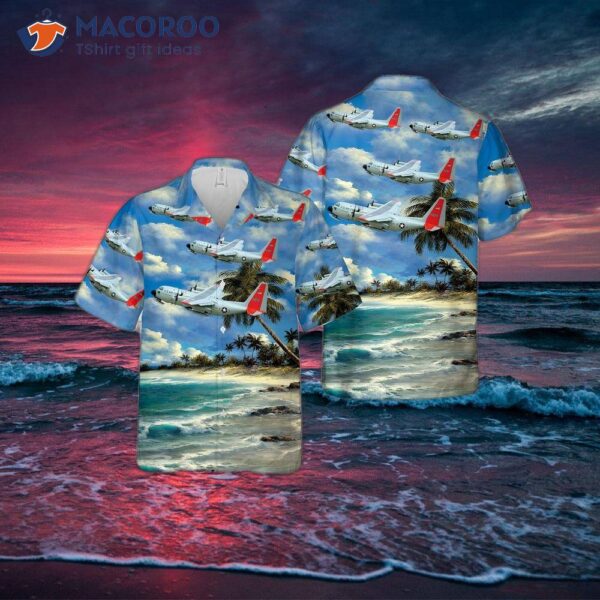 The U.s. Air Force Lc-130 Hercules “skibird” Hawaiian Shirt.