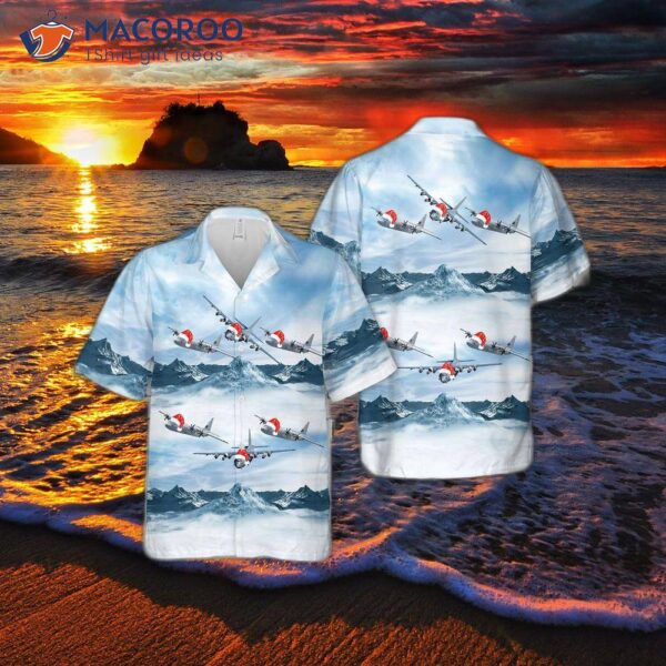 The U.s. Air Force Lockheed Ac-130 Christmas Hawaiian Shirt.