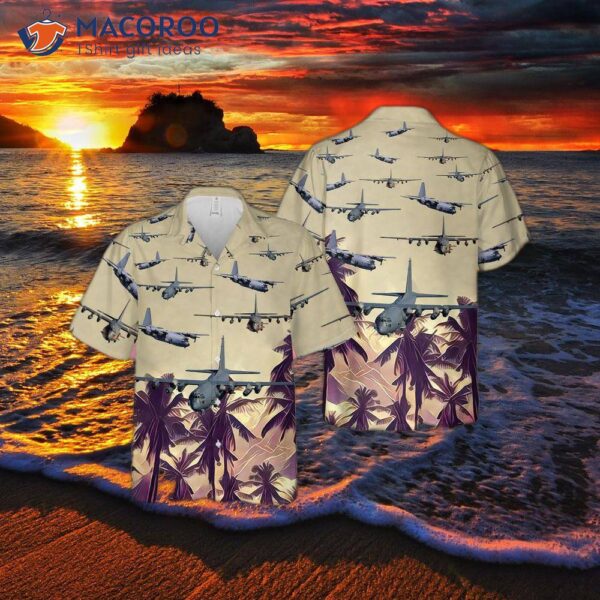 The U.s. Air Force Lockheed Ac-130 Hawaiian Shirt.