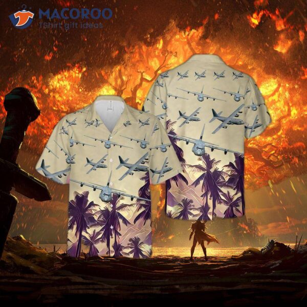 The U.s. Air Force Lockheed C-130 Hercules Hawaiian Shirt.