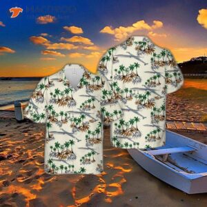 The U.s. Air Force Lockheed Cl-400 Suntan Hawaiian Shirt.