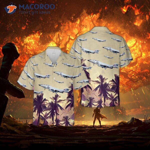 The U.s. Air Force Mcdonnell F-101 Voodoo Hawaiian Shirt.