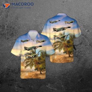 The U.s. Air Force (usaf) Mcdonnell Douglas F-4c Phantom Ii Hawaiian Shirt