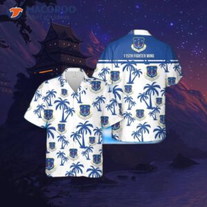 The U.s. Air Force Wisconsin National Guard 115th Fighter Wing Hawaiian Shirt