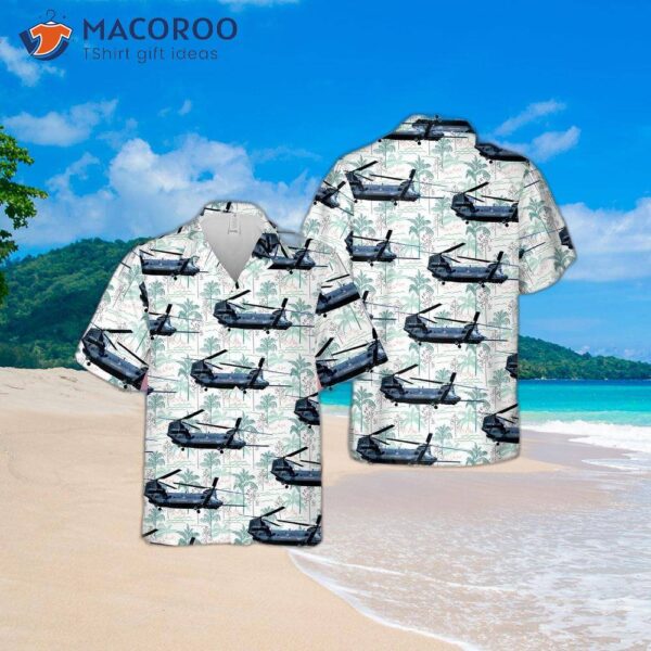 The U.s. Army 160th Special Operations Aviation Regit Mh-47g Hawaiian Shirt.