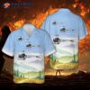 The U.s. Army 1954 Bell 47g Hawaiian Shirt