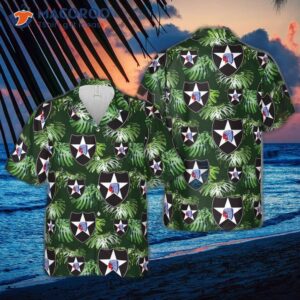 The U.s. Army 2nd Infantry Division Hawaiian Shirt.