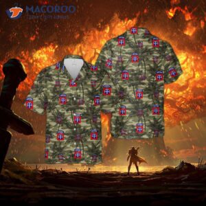 The U.s. Army 82nd Sustaint Brigade Hawaiian Shirt.