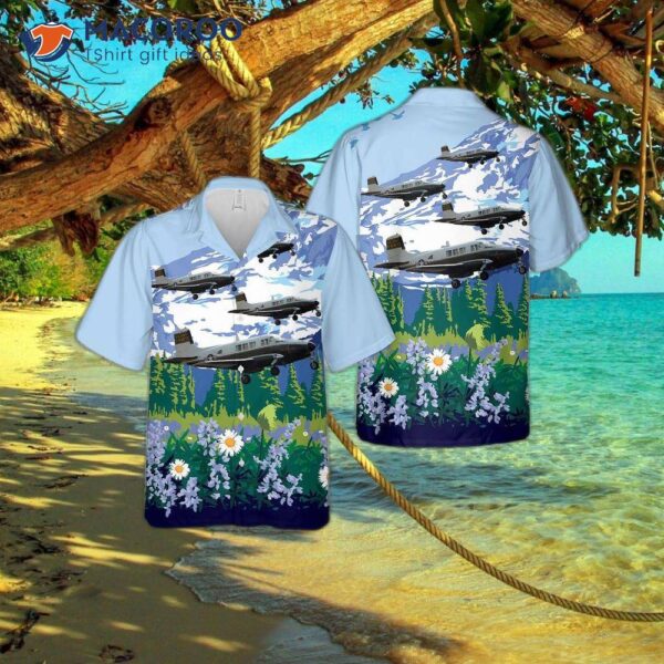 The U.s. Army Beechcraft 65 Queen Air Hawaiian Shirt.