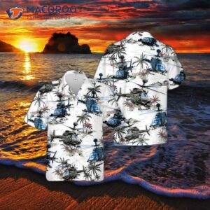 The U.s. Army Bell Oh-58 Kiowa Hawaiian Shirt.