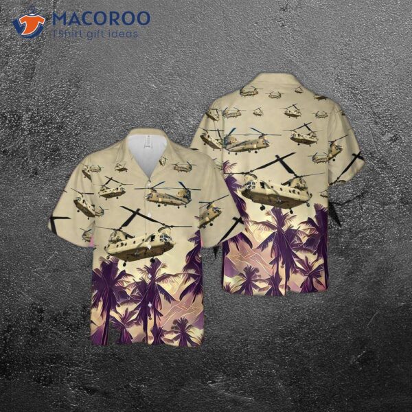 The U.s. Army Boeing Ch-47 Chinook Hawaiian Shirt.