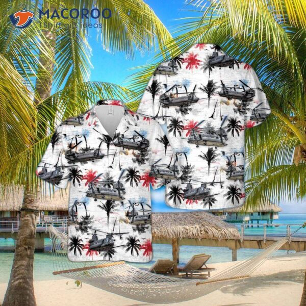 The U.s. Army Boeing Mh-47g Chinook Hawaiian Shirt.