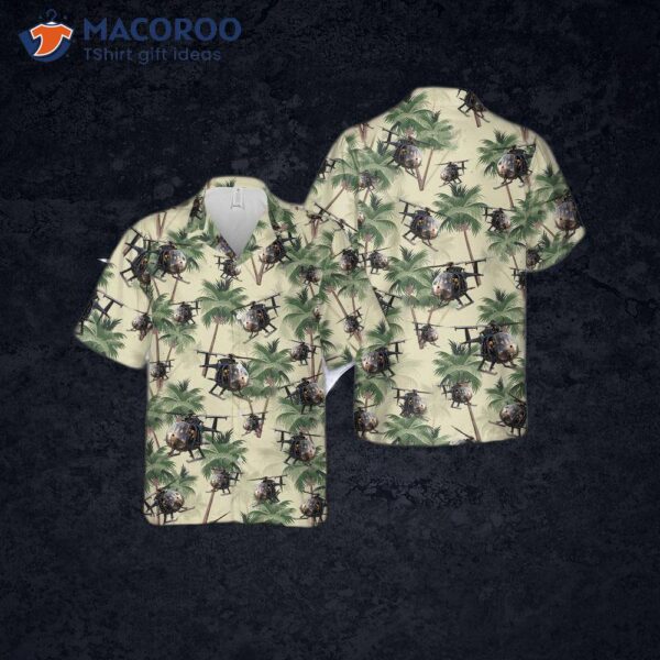 The U.s. Army Boeing Mh-6m Little Bird Hawaiian Shirt.