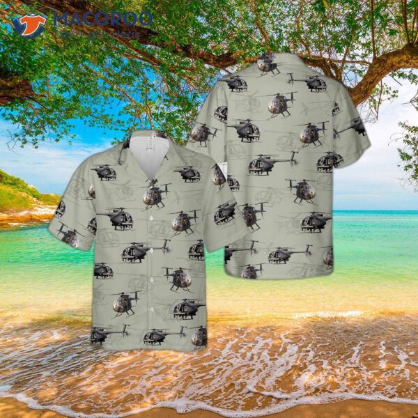 The U.s. Army Boeing Mh-6m Little Bird Hawaiian Shirt.