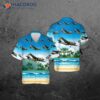 The U.s. Army De Havilland Canada Dhc-4 Caribou Hawaiian Shirt.