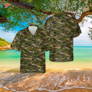 The U.s. Army Fn Mk.17 Scar-h Hawaiian Shirt.