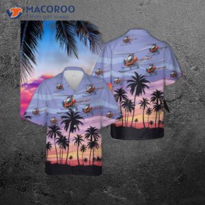 The U.s. Army Hughes Th-55a Osage Hawaiian Shirt