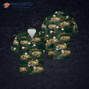 The U.s. Army M1070 Truck Tractor And M1000 Het Semi-trailer Hawaiian Shirt