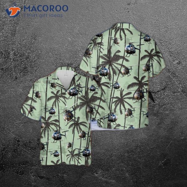 The U.s. Army Mh-6 And Ah-6 Little Bird Hawaiian Shirt.