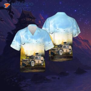 The U.s. Army Rg-31 Mine Protected Armored Personnel Carrier (mpapc) Hawaiian Shirt.
