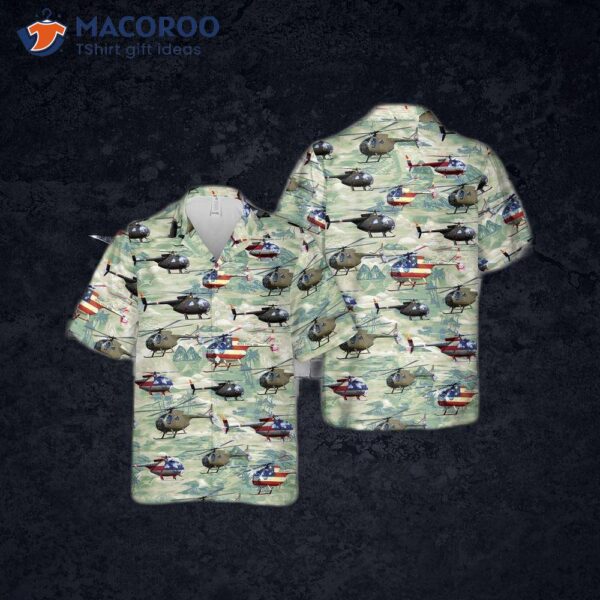 The U.s. Army’s Hughes Oh-6 Cayuse Hawaiian Shirt.