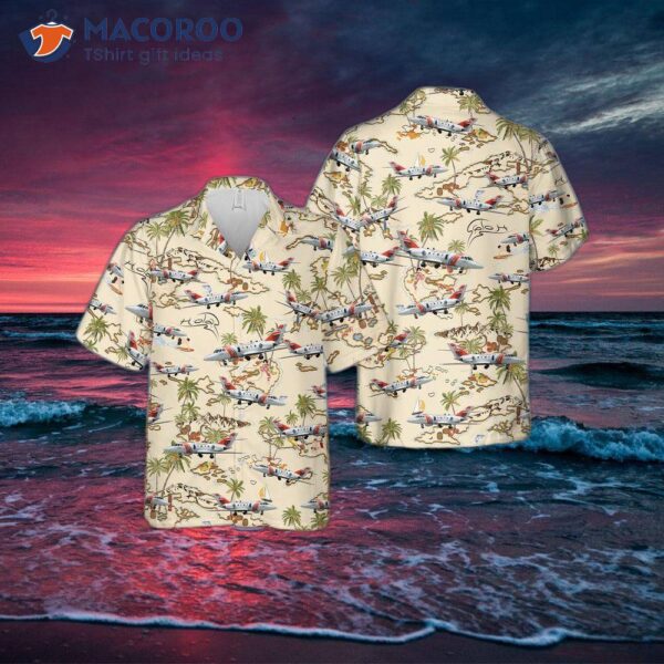 The U.s. Coast Guard Hh-25 Guardian Helicopter Hawaiian Shirt