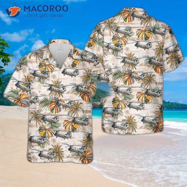 The U.s. Marine Corps Boeing Vertol Ch-46 Sea Knight Of Hmm-764 “moonlight” Hawaiian Shirt