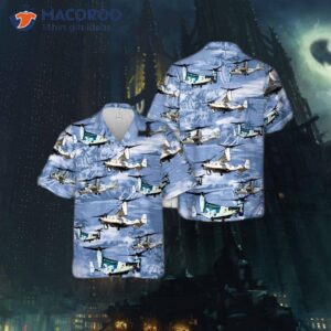 The U.s. Navy Bell Boeing Cmv-22b Osprey Hawaiian Shirt