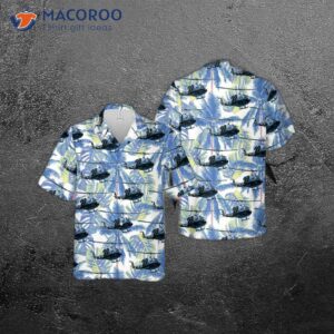 The U.s. Navy Bell Uh-1n Twin Huey Hawaiian Shirt.