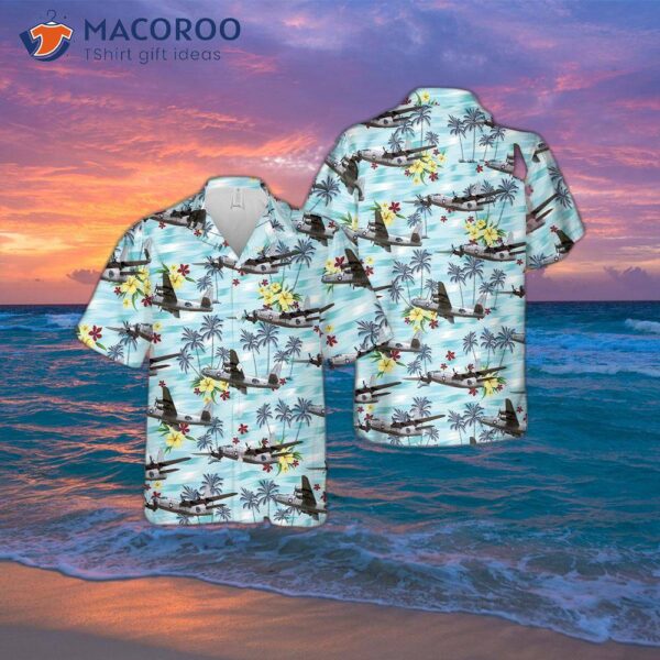 The U.s. Navy Consolidated Pb4y-2 Privateer Hawaiian Shirt