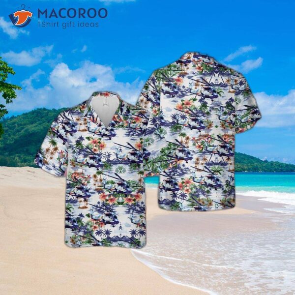 The U.s. Navy Kaman Sh-2g Super Seasprite Hawaiian Shirt.