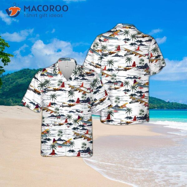 The U.s. Navy Lockheed Dc-130 Hawaiian Shirt.