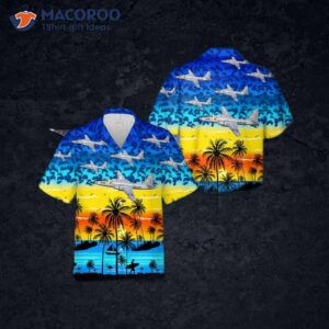 The U.s. Navy Martin P4m Mercator Hawaiian Shirt.