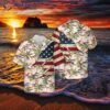 The U.s. Navy North American T-2c Buckeye Hawaiian Shirt.