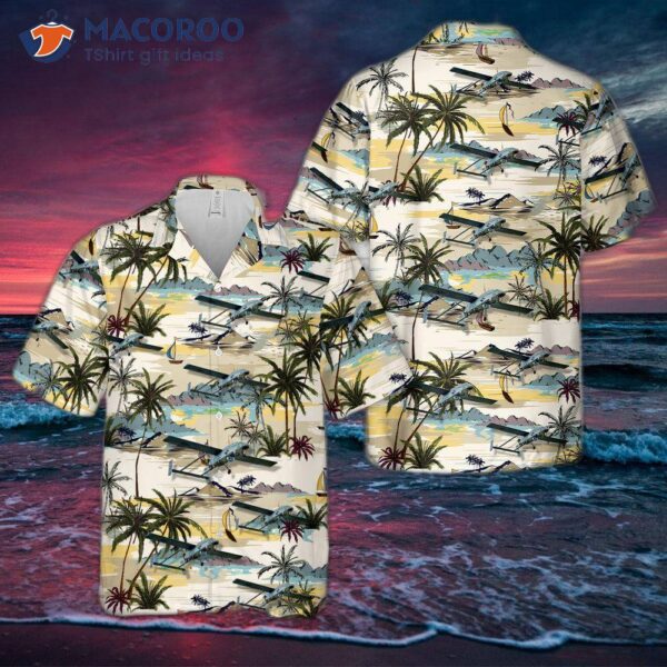 The U.s. Navy Rq-2b Pioneer Hawaiian Shirt.