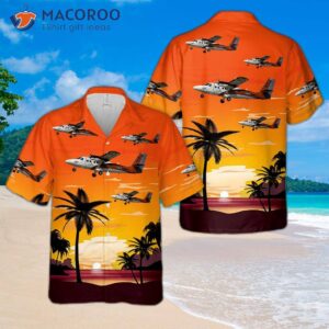 The U.s. Navy’s De Havilland Canada Uv-18a Twin Otter Hawaiian Shirt