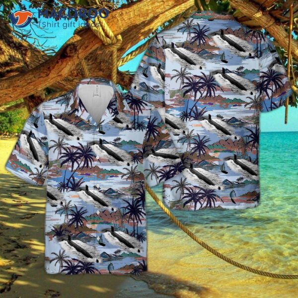 The U.s. Navy’s Uss Narwhal (ssn-671) Hawaiian Shirt.