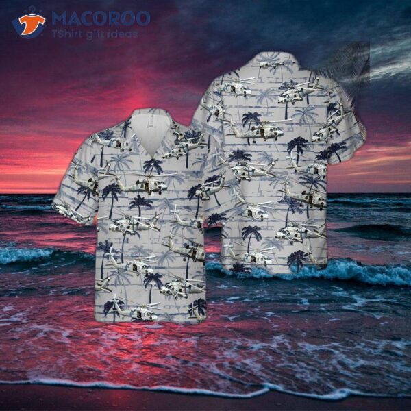 The U.s. Navy Sikorsky Sh-60 Seahawk Hawaiian Shirt