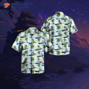 The U.s. Navy Uss Cole Ddg-67 Destroyer Hawaiian Shirt.