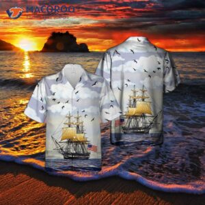 The U.s. Navy Uss Constitution Hawaiian Shirt