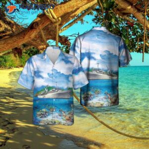 The U.s. Navy Uss Emory S. Land (as-39) Hawaiian Shirt