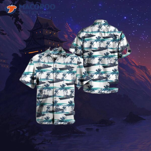 The U.s. Navy Uss Gridley Ddg-101 Destroyer Hawaiian Shirt.