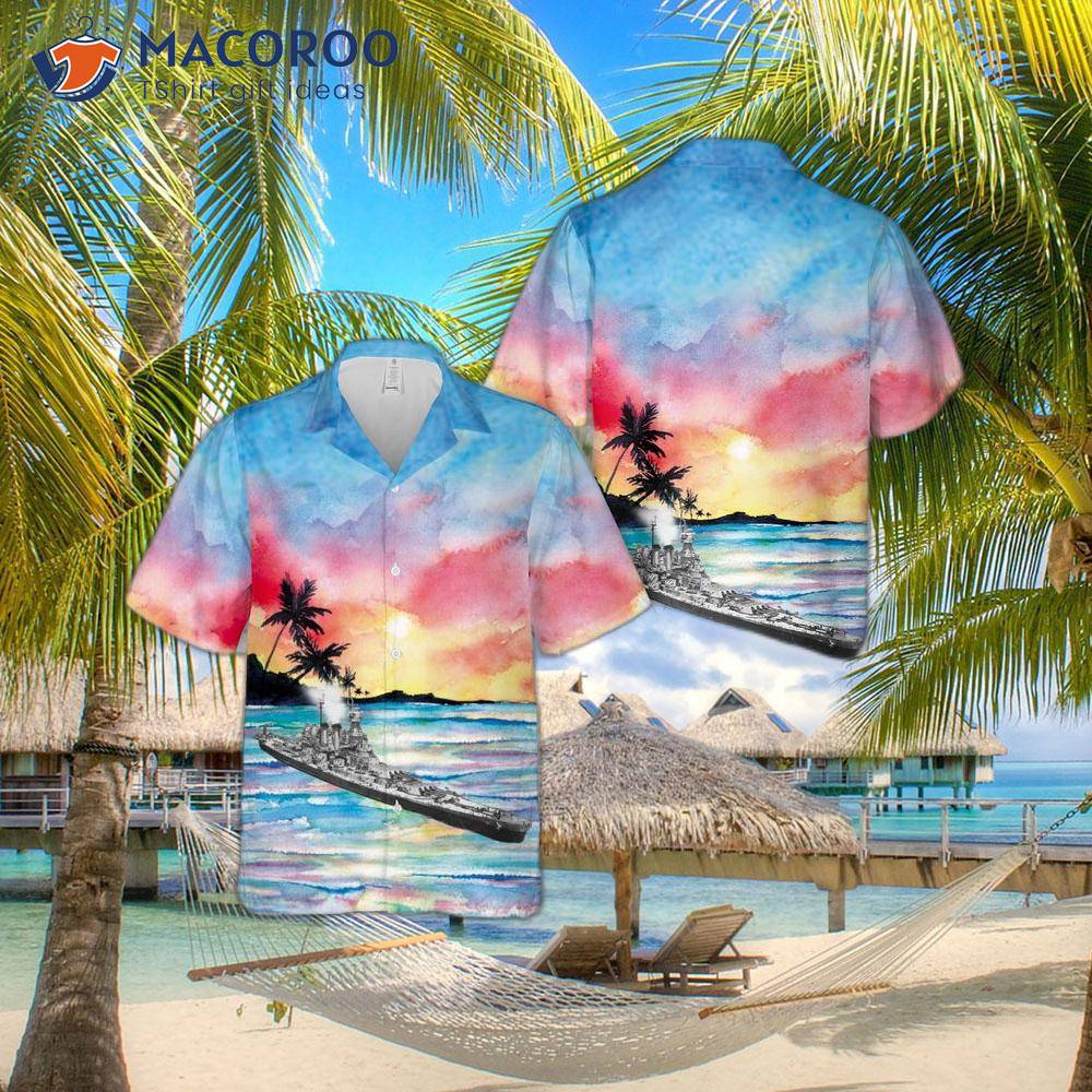 The U.s. Navy Uss North Carolina (bb-55) Hawaiian Shirt The U.s. Navy Uss North Carolina (bb-55) Hawaiian Shirt