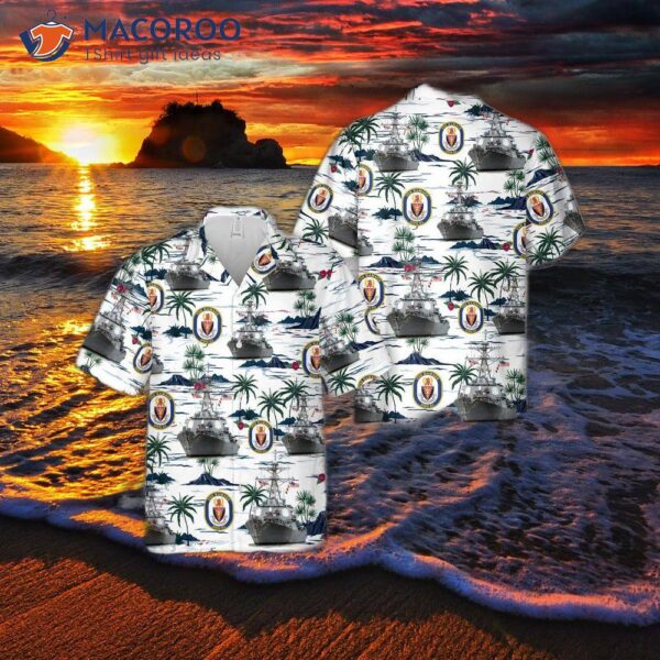 The U.s. Navy Uss Ramage (ddg-61) Hawaiian Shirt.