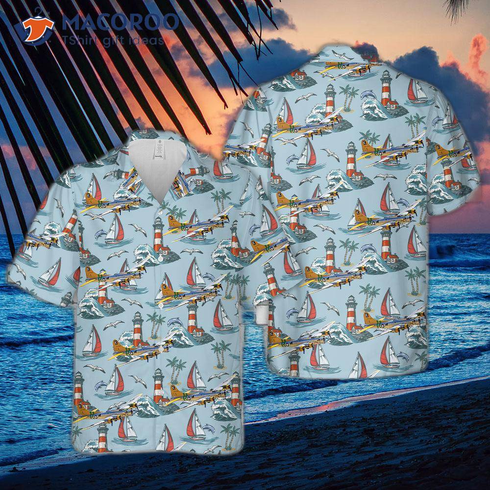 the united states army air forces boeing b 17g flying fortress 299p fuddy dudoy hawaiian shirt 0