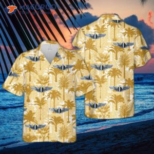 The United States Army Air Forces Bombardier Wings In World War Ii Were Worn On A Hawaiian Shirt.