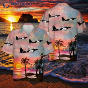 The United States Navy’s Lockheed P2v-2 Neptune Of Patrol Squadron Vp-18, “flying Phantoms,” Had A Hawaiian Shirt.